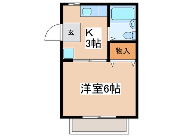 パナハイツ野田の物件間取画像